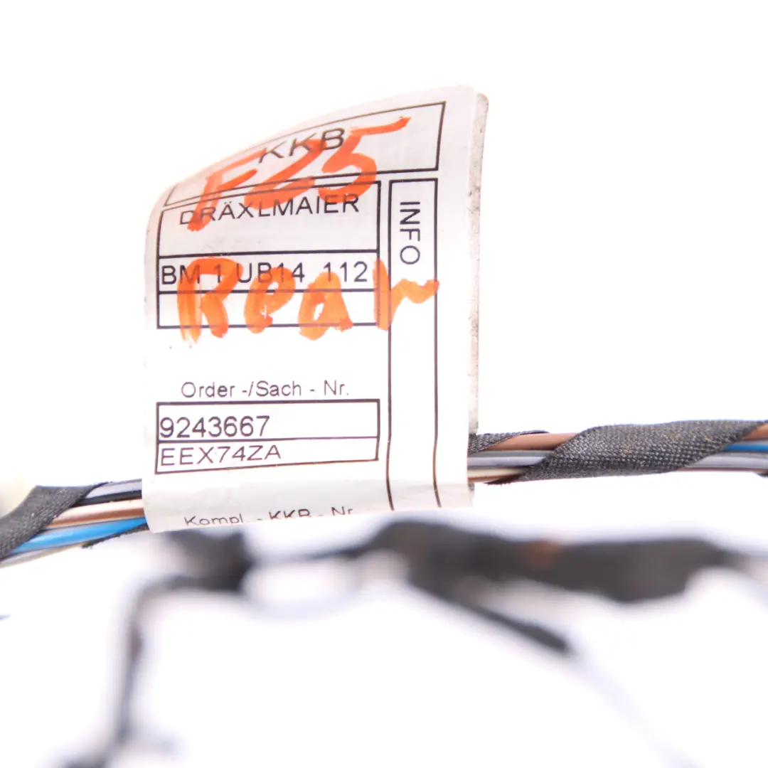 BMW X3 F25 X4 F26 Rear Door Left Right N/O/S Wiring Loom Cables Harness - SKU 9243667 - Part number 9243667
