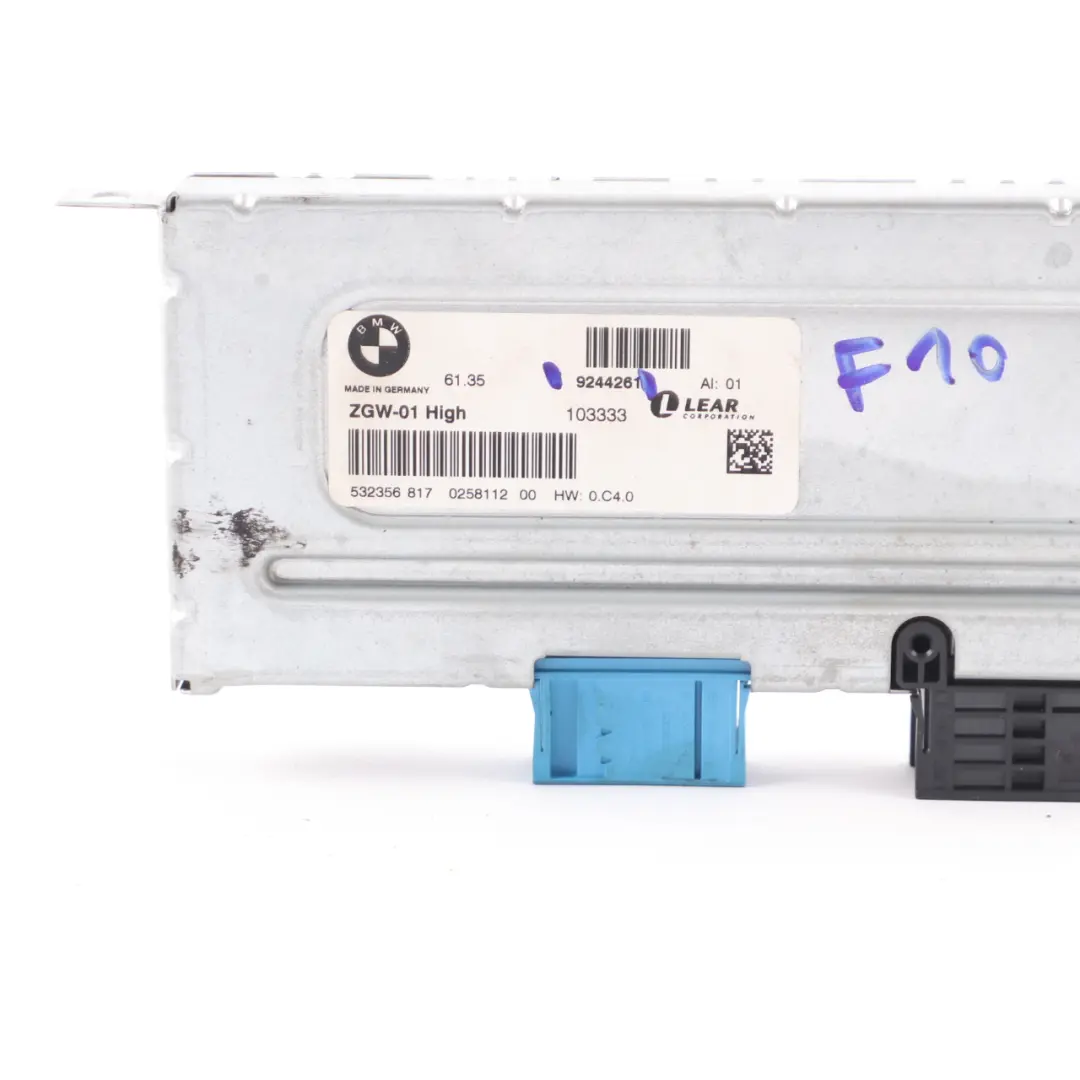 Central Gateway Steuergerät Modul ZGW 01 Hoch für BMW F10 mit Teilenummer 9244261 BMW F10 Central Gateway Steuergerät Modul ZGW 01 Hoch - SKU 9244261 - Teilenummer 9244261