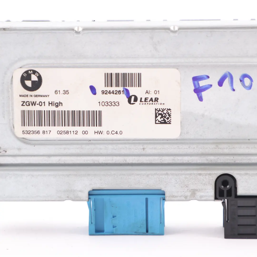  Module BMW F10 Module l'unité contrôle passerelle centrale ZGW 01 High - SKU 9244261 - Numéro de pièce 9244261