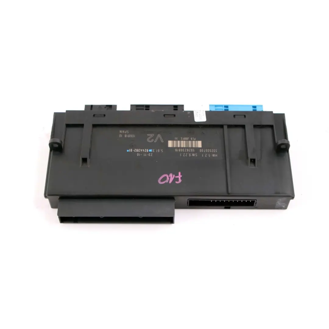 ECU Body Control Modul V2 PL6 JBBFE III Anschlussdose für BMW F10 mit Teilenummer 9244392 BMW F10 ECU Body Control Modul V2 PL6 JBBFE III Anschlussdose - SKU 9244392 - Teilenummer 9244392