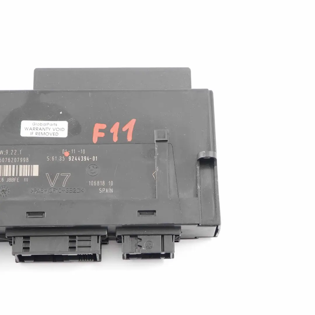  Body Control Module BMW F11 ECU Junction Box 3 PL6 JBBFE III V7 - SKU 9244394 - Part number 9244394