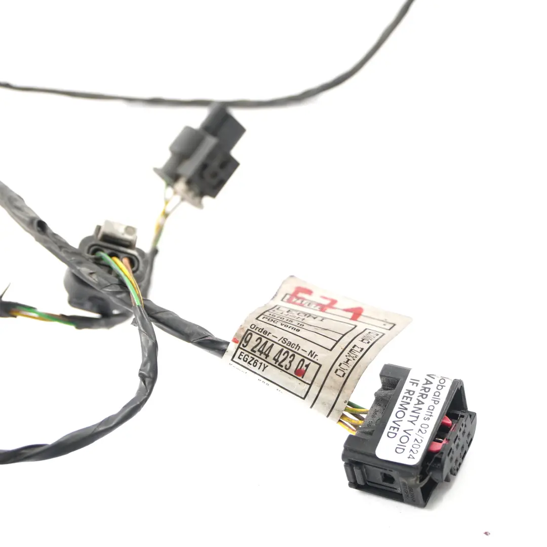 BMW E71 E72 Front Bumper PDC Parking Cables Wiring Loom - SKU 9244423 - Part number 9244423