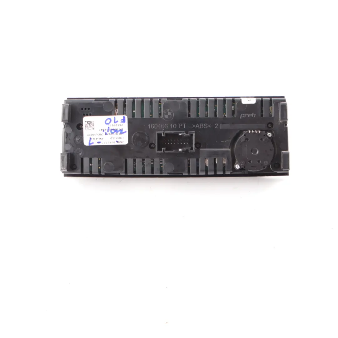 BMW F10 Air Conditioning Switch Panel A/C Heater Climate Control Unit - SKU 9245277-1 - Part number 9245277