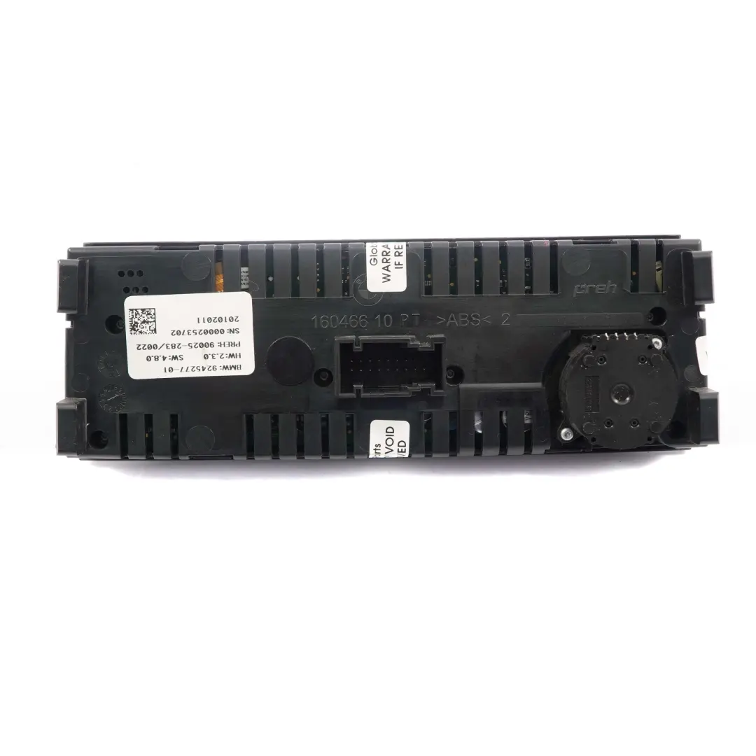 BMW F10 F10 Air Conditioning Switch Panel A/C Climate Control Unit - SKU 9245277 - Part number 9245277
