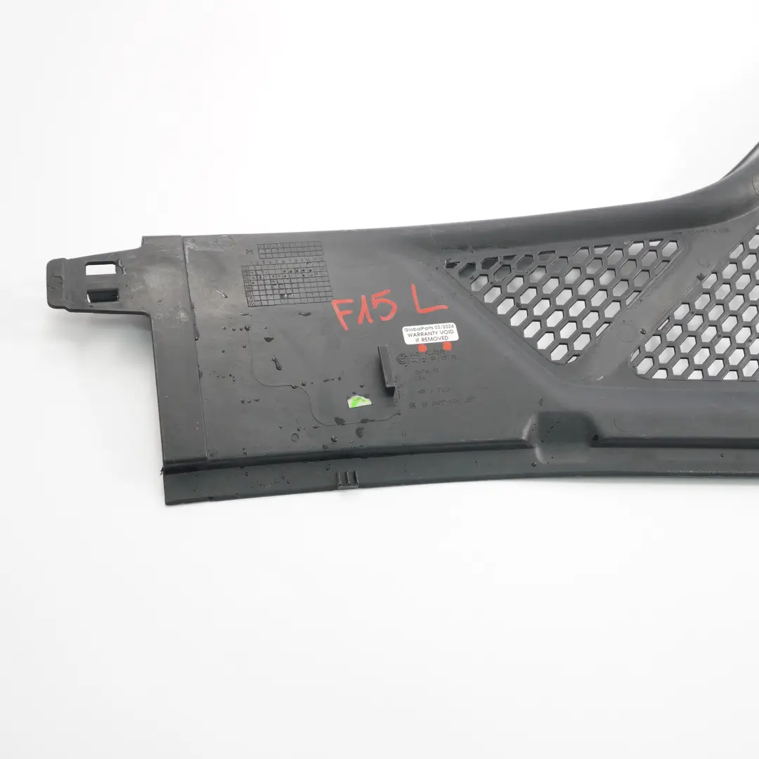 BMW X5 X6 F15 F16 Couvercle d'essuie-glace avant côté gauche - SKU 9245593 - Numéro de pièce 9245593