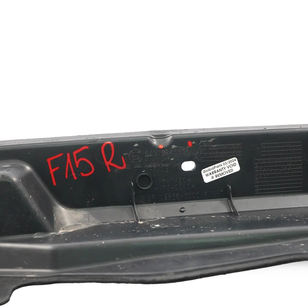 Tapa Sellado Capó Motor Lado Derecho Conductor para BMW X5 F15 F16 F85 F86 con número de pieza 9245596 BMW X5 F15 F16 F85 F86 Tapa Sellado Capó Motor Lado Derecho Conductor - SKU 9245596 - Número de pieza 9245596