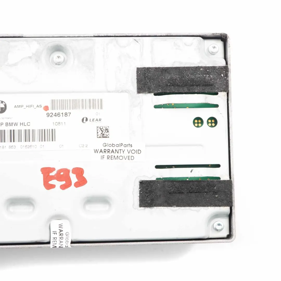 Audio Radio Ton Verstärker Einheit HIFI System Lear für BMW E93 mit Teilenummer 9246187 BMW E93 Audio Radio Ton Verstärker Einheit HIFI System Lear - SKU 9246187 - Teilenummer 9246187
