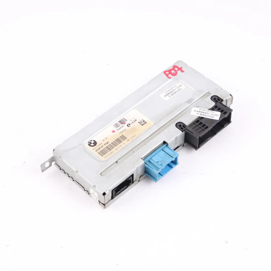 Central Gateway Module ECU Control Unit Lear ZGW-01 High to BMW F07 GT with Part number 9246357 BMW F07 GT Central Gateway Module ECU Control Unit Lear ZGW-01 High - SKU 9246357 - Part number 9246357