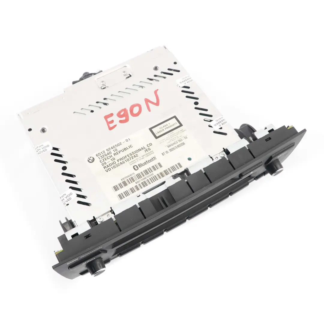 Autoradio CD Professionale Unità Principale Bluetooth per BMW E87 E90 LCI con numero di parte 9246502 BMW E87 E90 LCI Autoradio CD Professionale Unità Principale Bluetooth - SKU 9246502 - Numero di parte 9246502