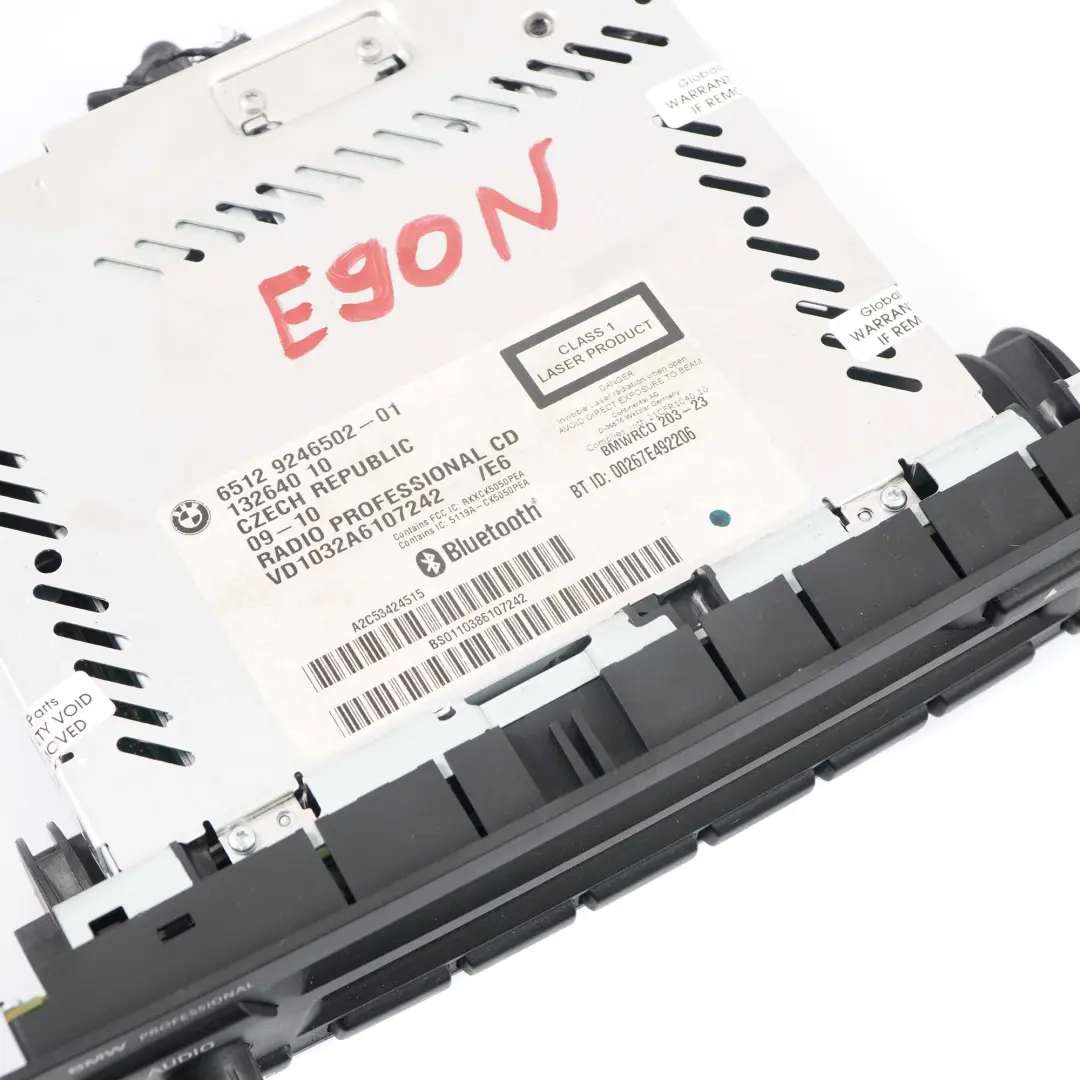 Auto Radio BMW E87 E90 LCI Professional CD Unità Principale Bluetooth - SKU 9246502 - Numero di parte 9246502
