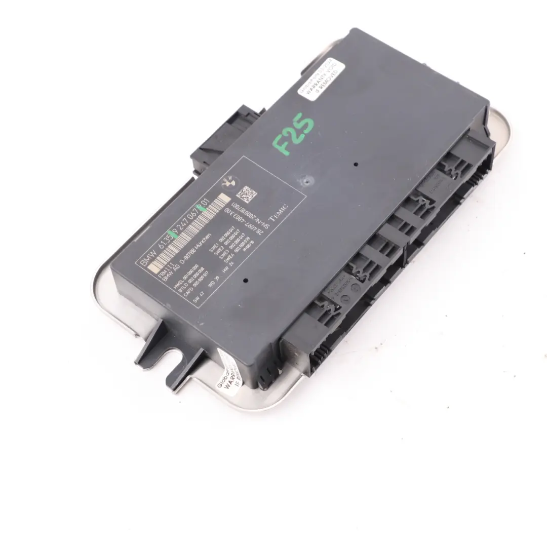 BMW X3 F25 Footwell Light Module Control Unit ECU FRM3 - SKU 9247067 - Part number 9247067