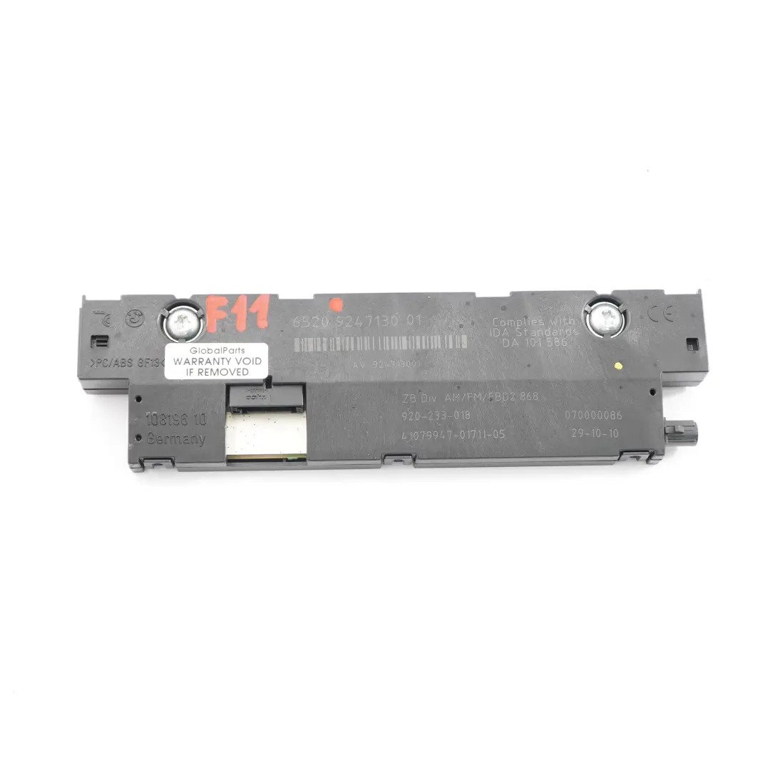 Antenne Antenne Diversity Amplificateur 868 MHz pour BMW F11 Touring à propos du numéro de pièce 9247130 BMW F11 Touring Antenne Antenne Diversity Amplificateur 868 MHz - SKU 9247130 - Numéro de pièce 9247130