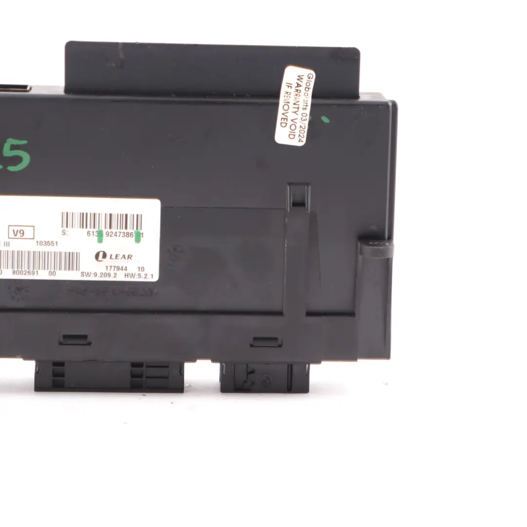 BMW X3 F25 Moduł Sterowanik Komfortu ECU JBBFE III V9 Lear - SKU 9247386 - Numer Części 9247386
