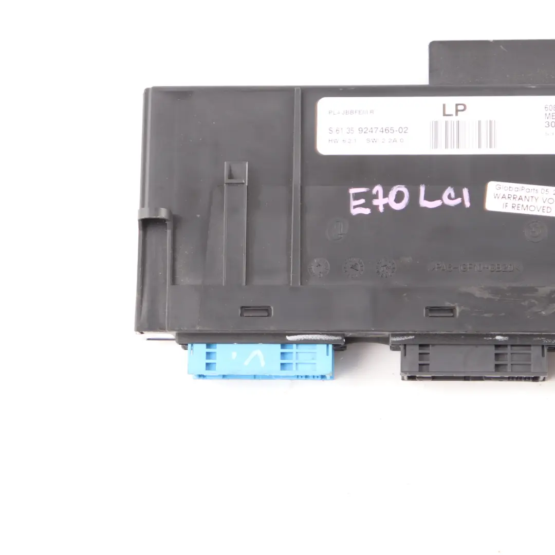 Boitier de jonction du module de controle du corps 9176882 pour BMW E87 LCI à propos du numéro de pièce 9247465 BMW E87 LCI Boitier de jonction du module de controle du corps 9176882 - SKU 9247465 - Numéro de pièce 9247465