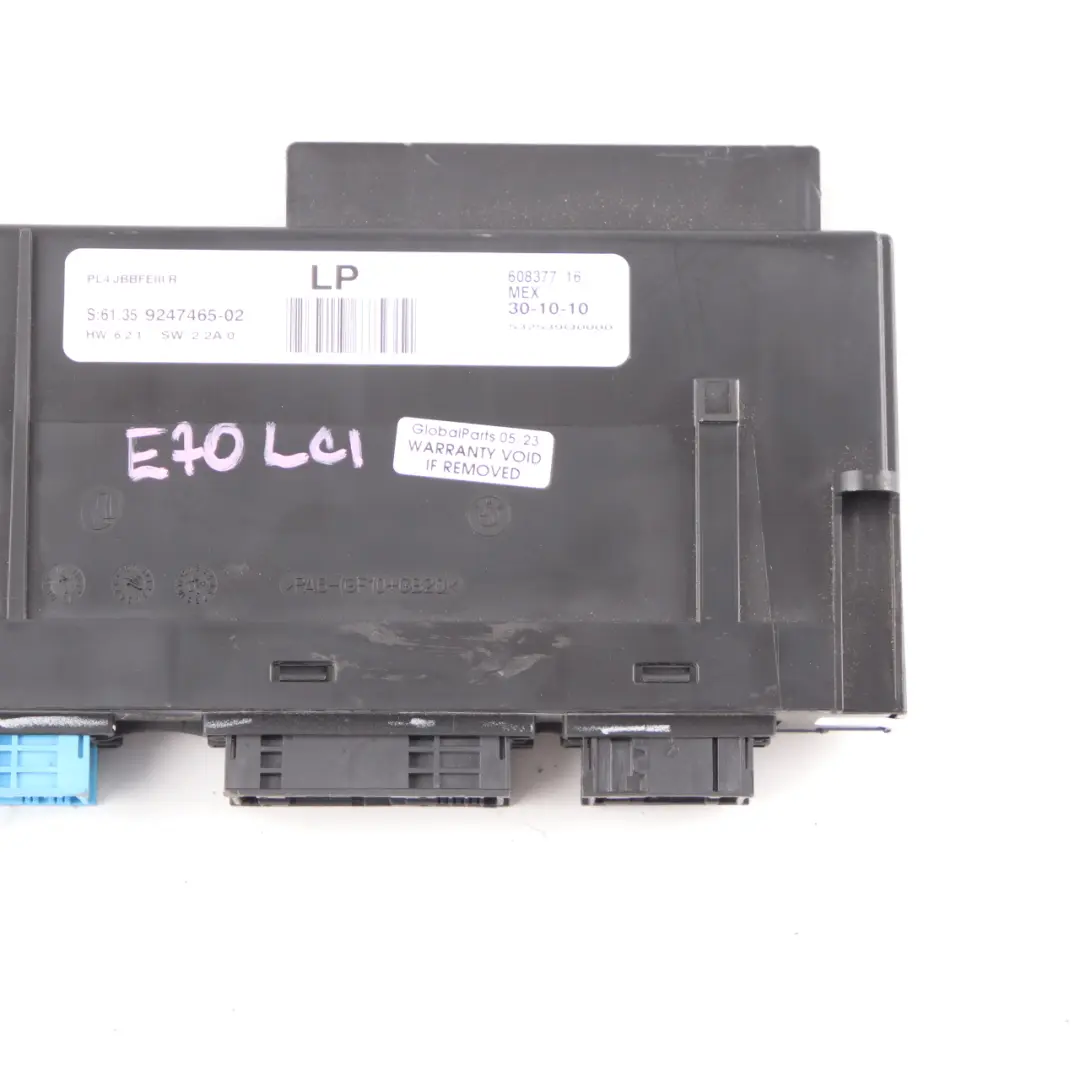 BMW X5 E70 X6 E71 Body Control Unit Module Junction Box ECU - SKU 9247465 - Part number 9247465