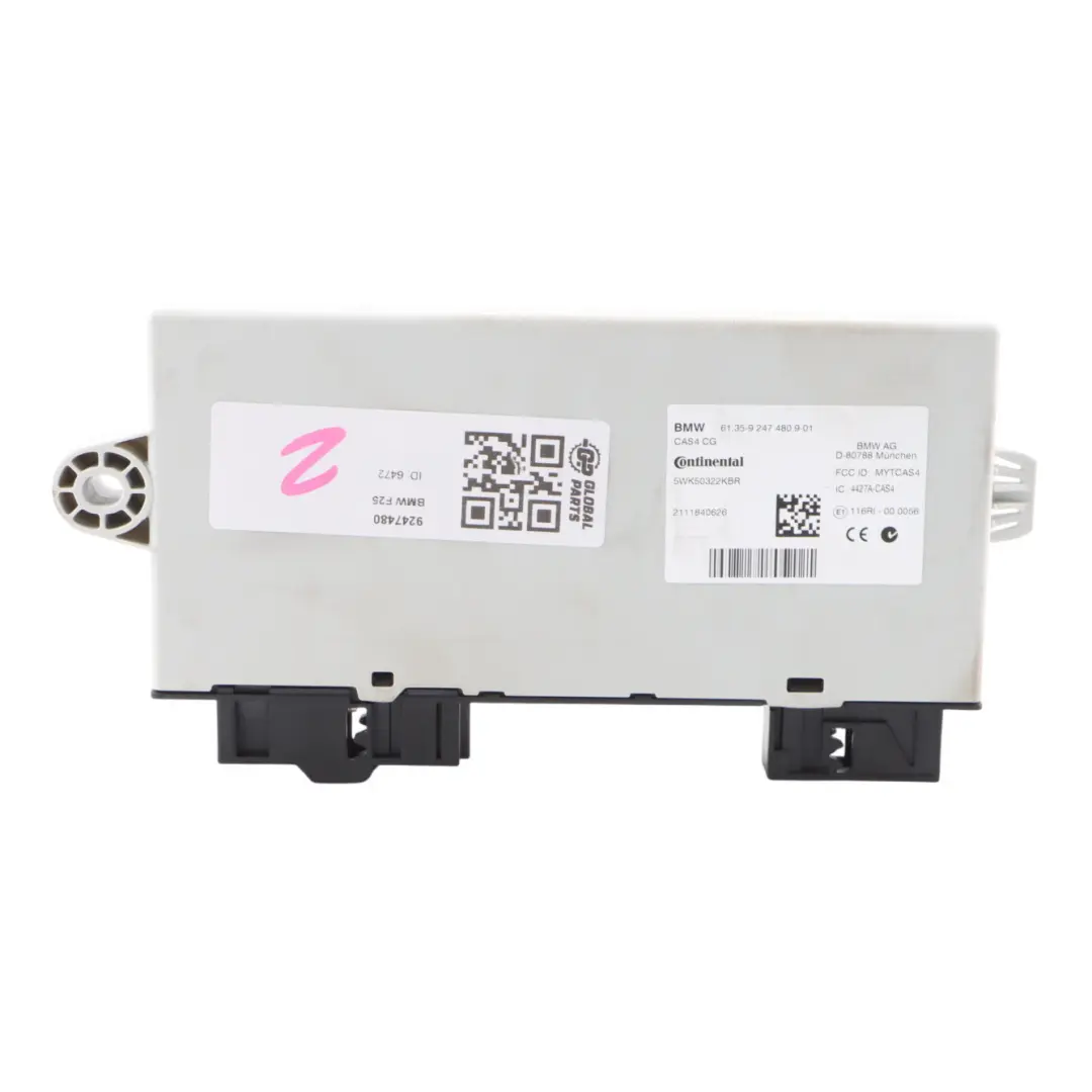 CAS4 Módulo De Lectura De Llaves Unidad De Control ECU 6809374 para BMW X3 F25 con número de pieza 9247480 BMW X3 F25 CAS4 Módulo De Lectura De Llaves Unidad De Control ECU 6809374 - SKU 9247480 - Número de pieza 9247480