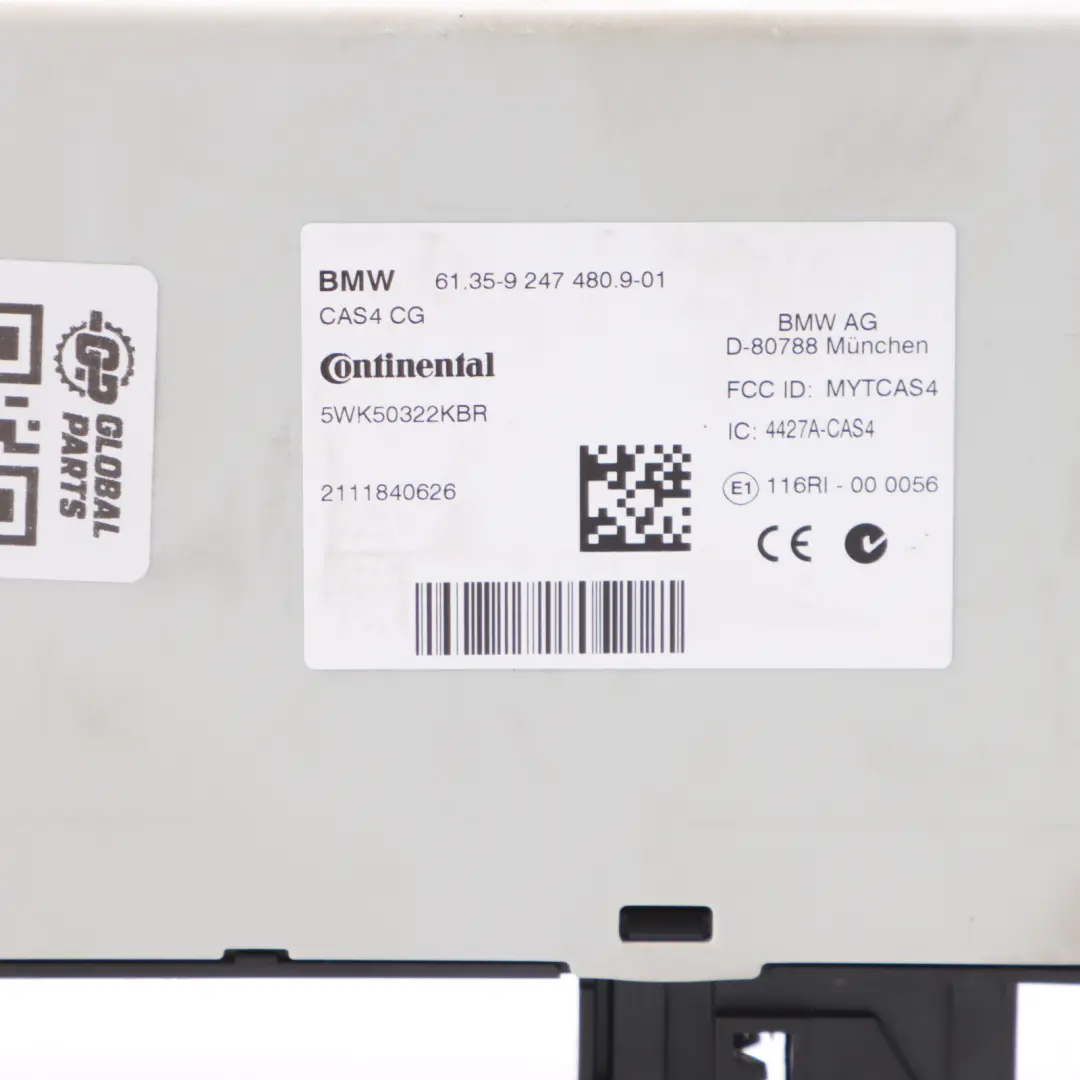 CAS4 Key Reading Module Unit Control ECU 6809374 BMW X3 F25 - SKU 9247480 - Part number 9247480