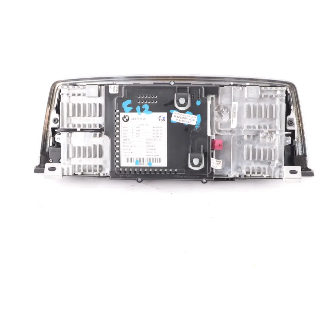 Screen BMW F12 Central Information Display CIC Navigation Professional to with Part number 6801299 Screen BMW F12 Central Information Display CIC Navigation Professional - SKU 9247874 - Part number 6801299