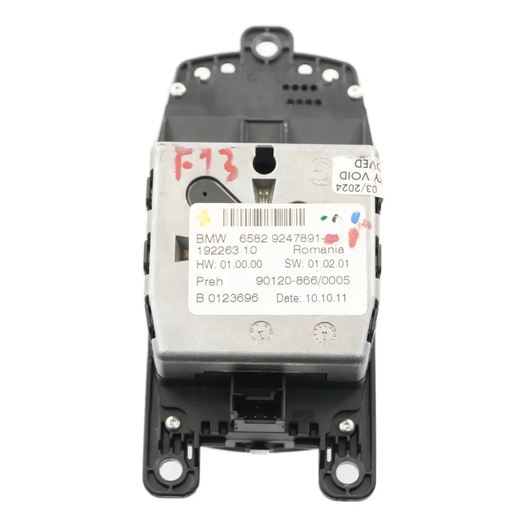  iDrive Contrôleur BMW F06 F12 F13 Bouton Interrupteur navigation Unité - SKU 9247891-1 - Numéro de pièce 9247891