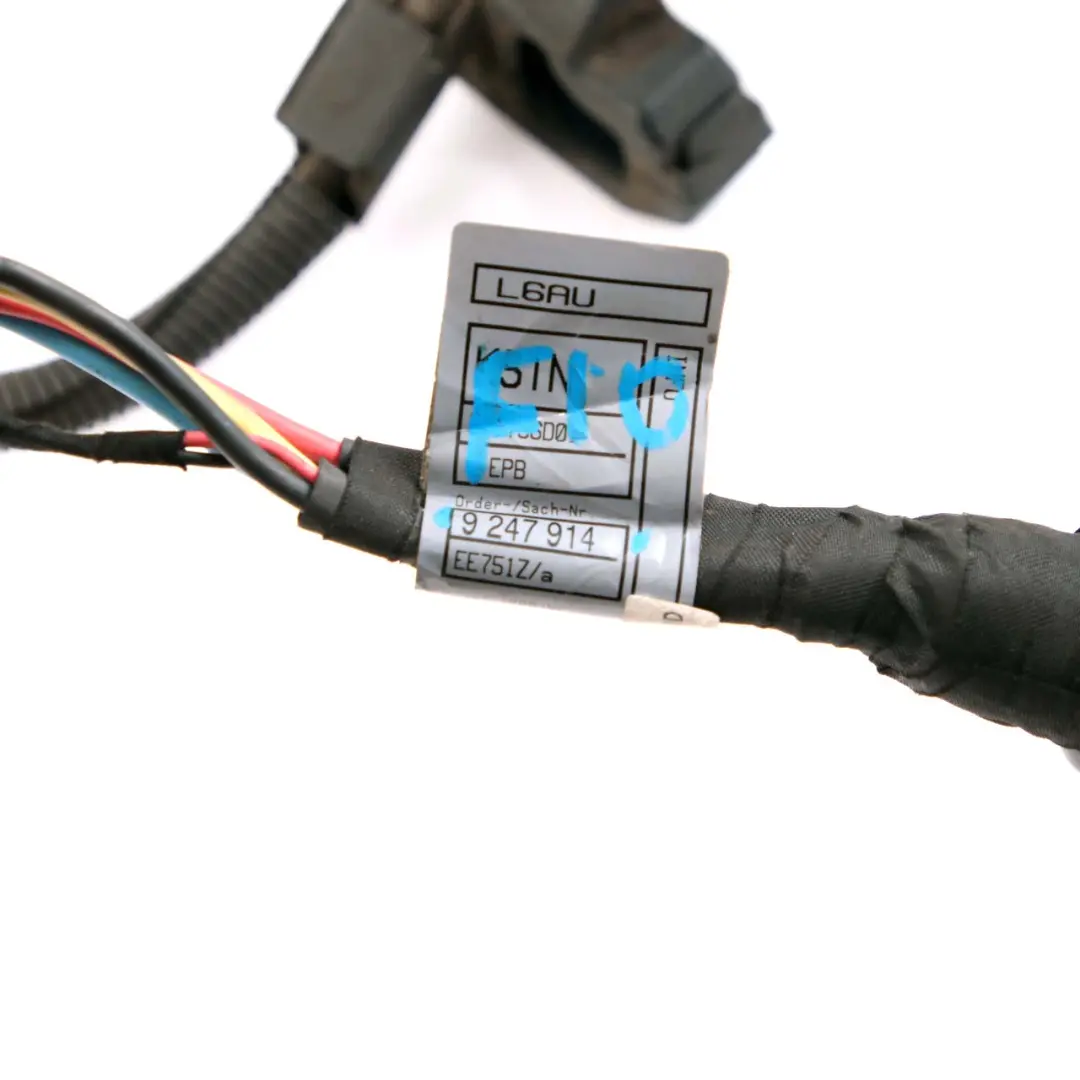 Parking Hand Brake Wiring Cable Harness to BMW F10 Electric with Part number 9247914 BMW F10 Electric Parking Hand Brake Wiring Cable Harness - SKU 9247914 - Part number 9247914