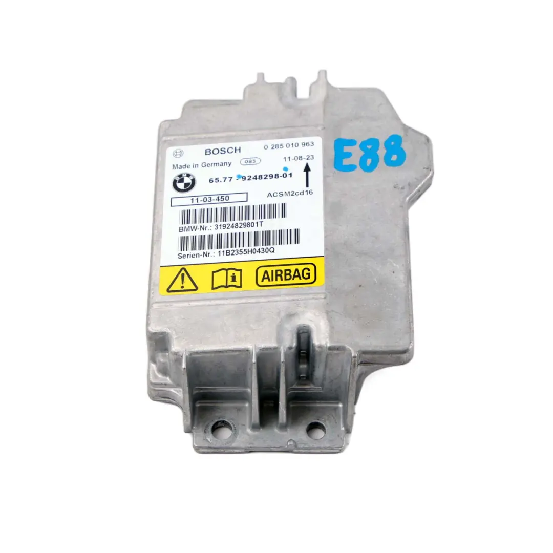 BMW E88 E93 LCI Unità Di Controllo Modulo Aria - SKU 9248298 - Numero di parte 9248298