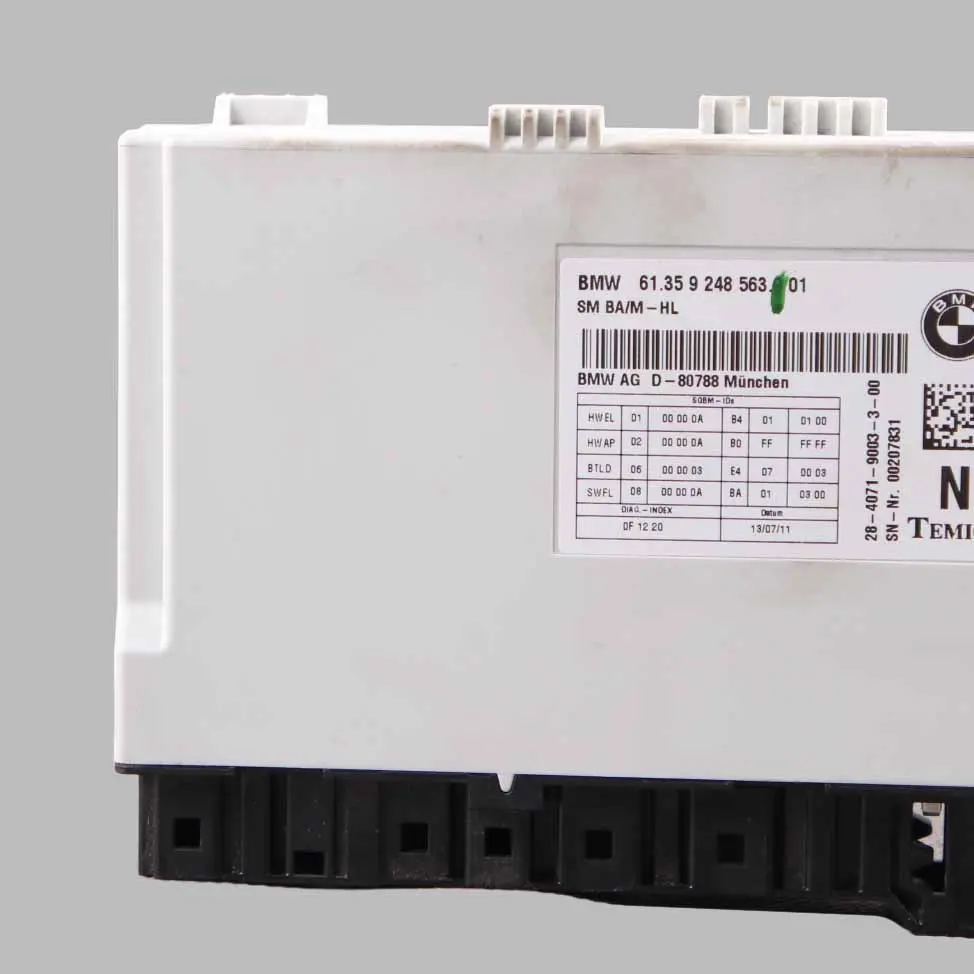 Front Seat Control Unit Module Memory ECU to BMW F10 with Part number 9248563 BMW F10 Front Seat Control Unit Module Memory ECU - SKU 9248563 - Part number 9248563