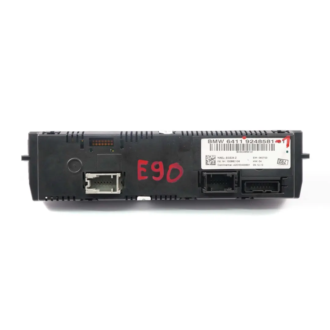 BMW 1 3 er E81 E87 E90 LCI E91 E92 Bedienteil Klimaautomatik - SKU 9248581-1 - Teilenummer 9248581