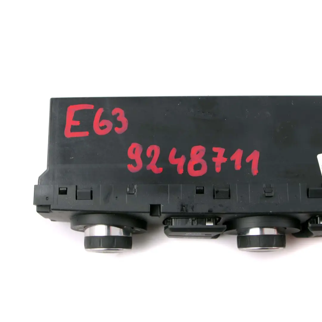 Control Unit Automatic Air Conditioning A/C High to BMW 6 E63 E64 LCI with Part number 9248711 BMW 6 E63 E64 LCI Control Unit Automatic Air Conditioning A/C High - SKU 9248711 - Part number 9248711