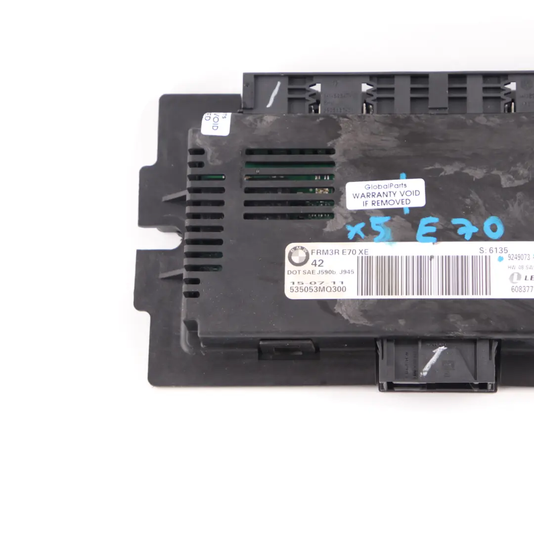 Module Éclairage LCI BMW X5 E70 Module Plancher FRM3R Calculateur Lear pour à propos du numéro de pièce 9249073 Module Éclairage LCI BMW X5 E70 Module Plancher FRM3R Calculateur Lear - SKU 9249073 - Numéro de pièce 9249073