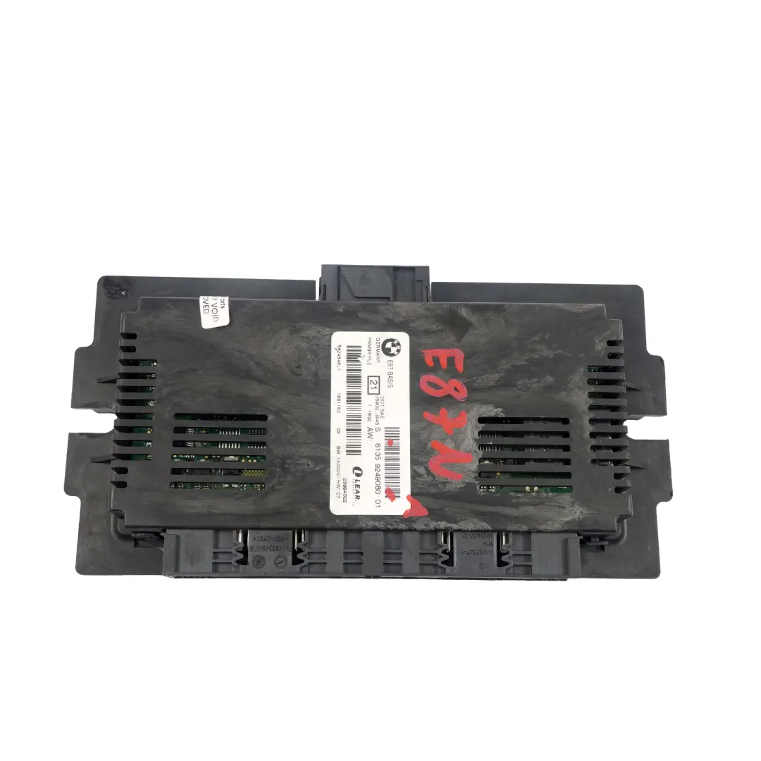 Footwell Light Control Unit Module ECU Lear FRM3R PL2 to BMW E87 LCI with Part number 9249080 BMW E87 LCI Footwell Light Control Unit Module ECU Lear FRM3R PL2 - SKU 9249080-1 - Part number 9249080