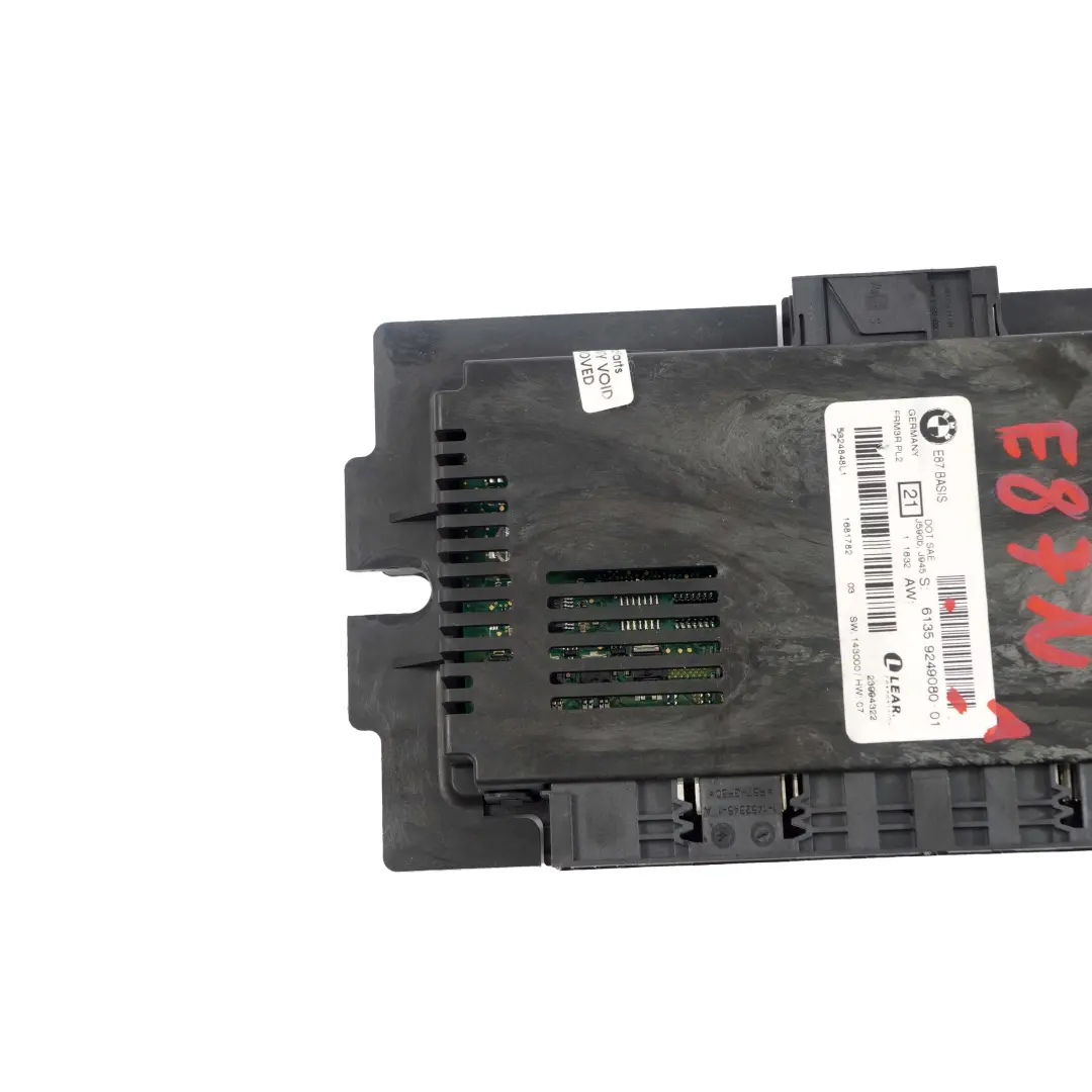 BMW E87 LCI Footwell Light Control Unit Module ECU Lear FRM3R PL2 - SKU 9249080-1 - Part number 9249080