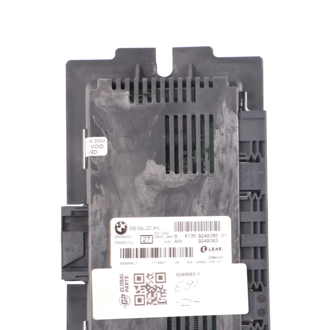 Footwell Light Module Control Unit ECU FRM3R LED PL2 to BMW E91 with Part number 9249085 BMW E91 Footwell Light Module Control Unit ECU FRM3R LED PL2 - SKU 9249085-1 - Part number 9249085
