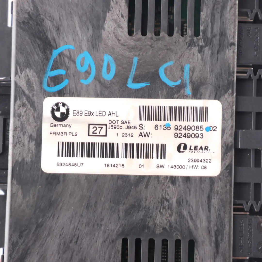 Footwell Light Module Control Unit ECU FRM3R LED PL2 to BMW E90 LCI with Part number 9249085 BMW E90 LCI Footwell Light Module Control Unit ECU FRM3R LED PL2 - SKU 9249085 - Part number 9249085