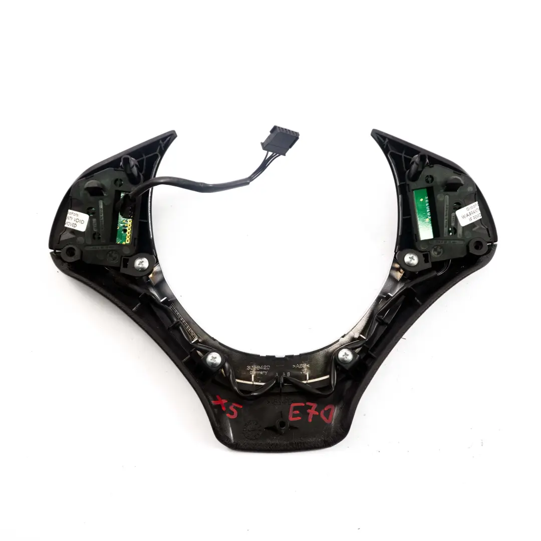 BMW X5 E70 Sport Interrupteur Volant Multifonctions Argent Revetement 9133466 - SKU 9249142 - Numéro de pièce 9249142