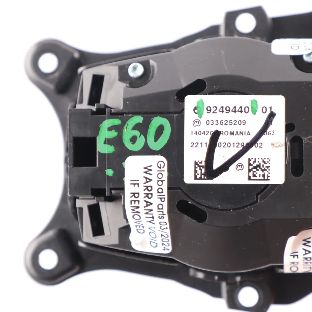 Controller BMW E60 E63 E70 Centre Console Multimedia Sat Nav Switch to with Part number 9249440 Controller BMW E60 E63 E70 Centre Console Multimedia Sat Nav Switch - SKU 9249440 - Part number 9249440
