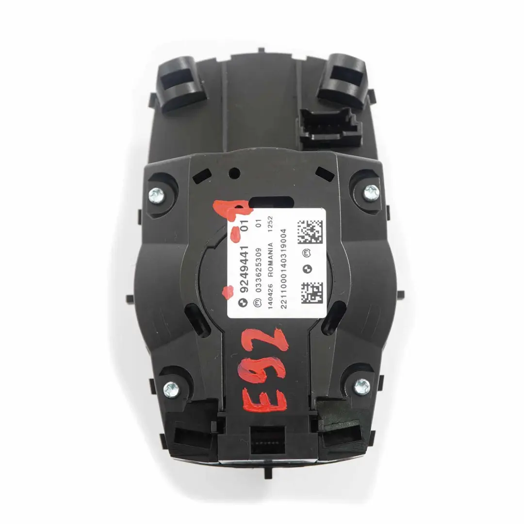 BMW E92 E93 iDrive Controller Interruttore Navigazione Pulsante Unità - SKU 9249441-1 - Numero di parte 9249441