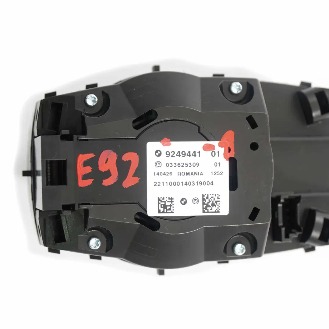 BMW E92 E93 iDrive Controller Interruttore Navigazione Pulsante Unità - SKU 9249441-1 - Numero di parte 9249441