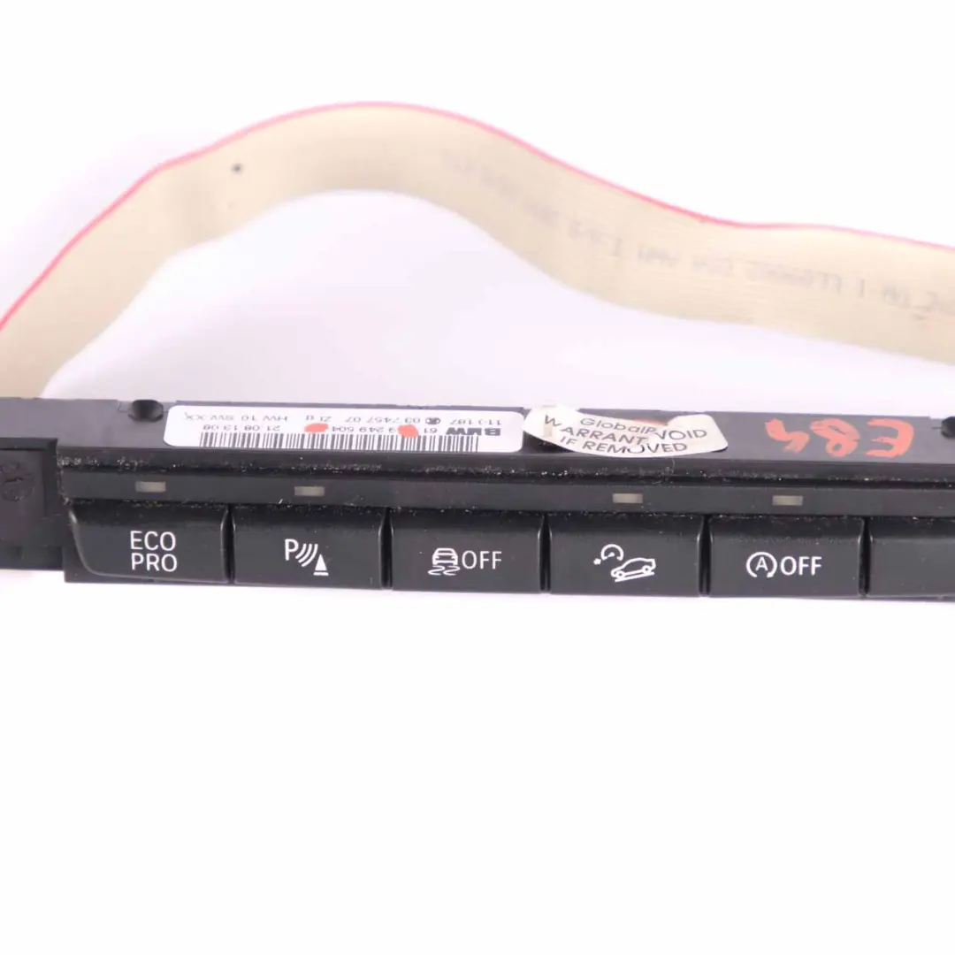  Panel Interruptores BMW X1 E84 Consola Central Salpicadero Start Stop - SKU 9249504 - Número de pieza 9249504