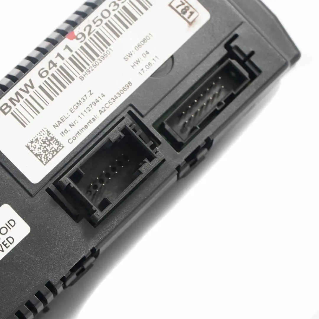 BMW E92 E93 Automatic Heater Air Conditioning A/C Control Panel Unit - SKU 9250395 - Part number 9250395