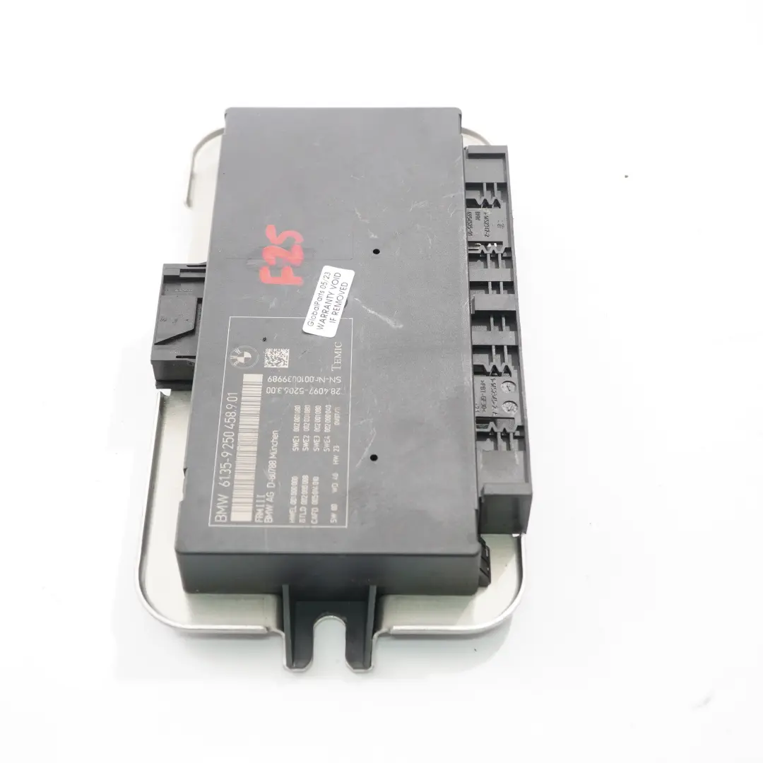 BMW X3 F25 Footwell Luz Módulo Unidad de Control ECU FRM3 - SKU 9250458 - Número de pieza 9250458