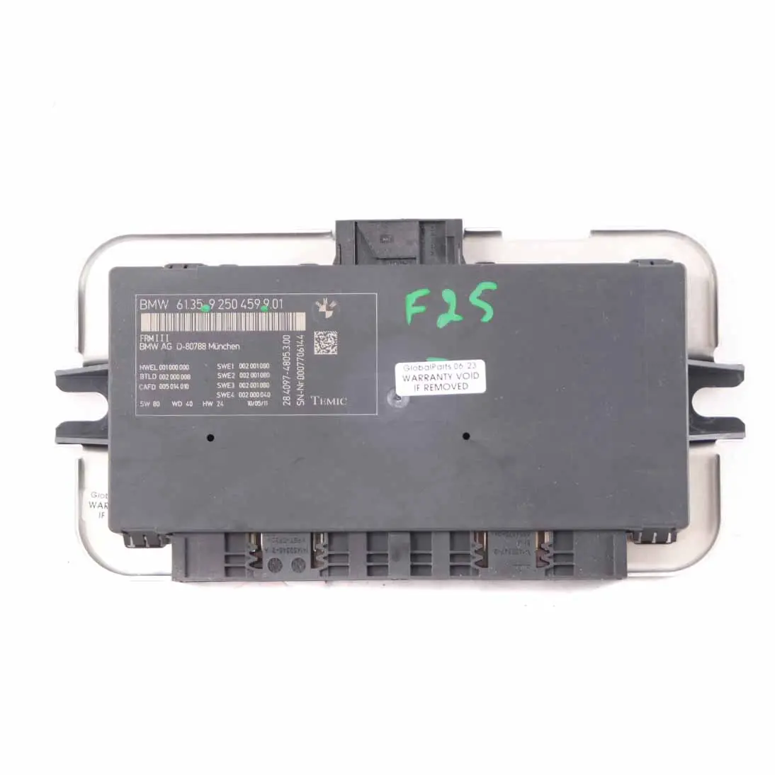 BMW X3 F25 Modulo luce vano piedi Unità di controllo ECU FRM3 9250458