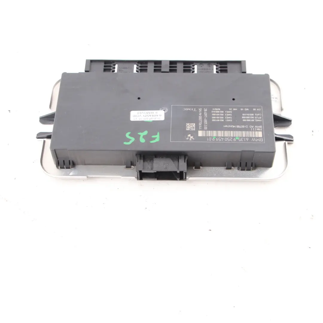 BMW X3 F25 Footwell Luz Módulo Unidad de Control ECU FRM3 9250458 - SKU 9250459 - Número de pieza 9250459