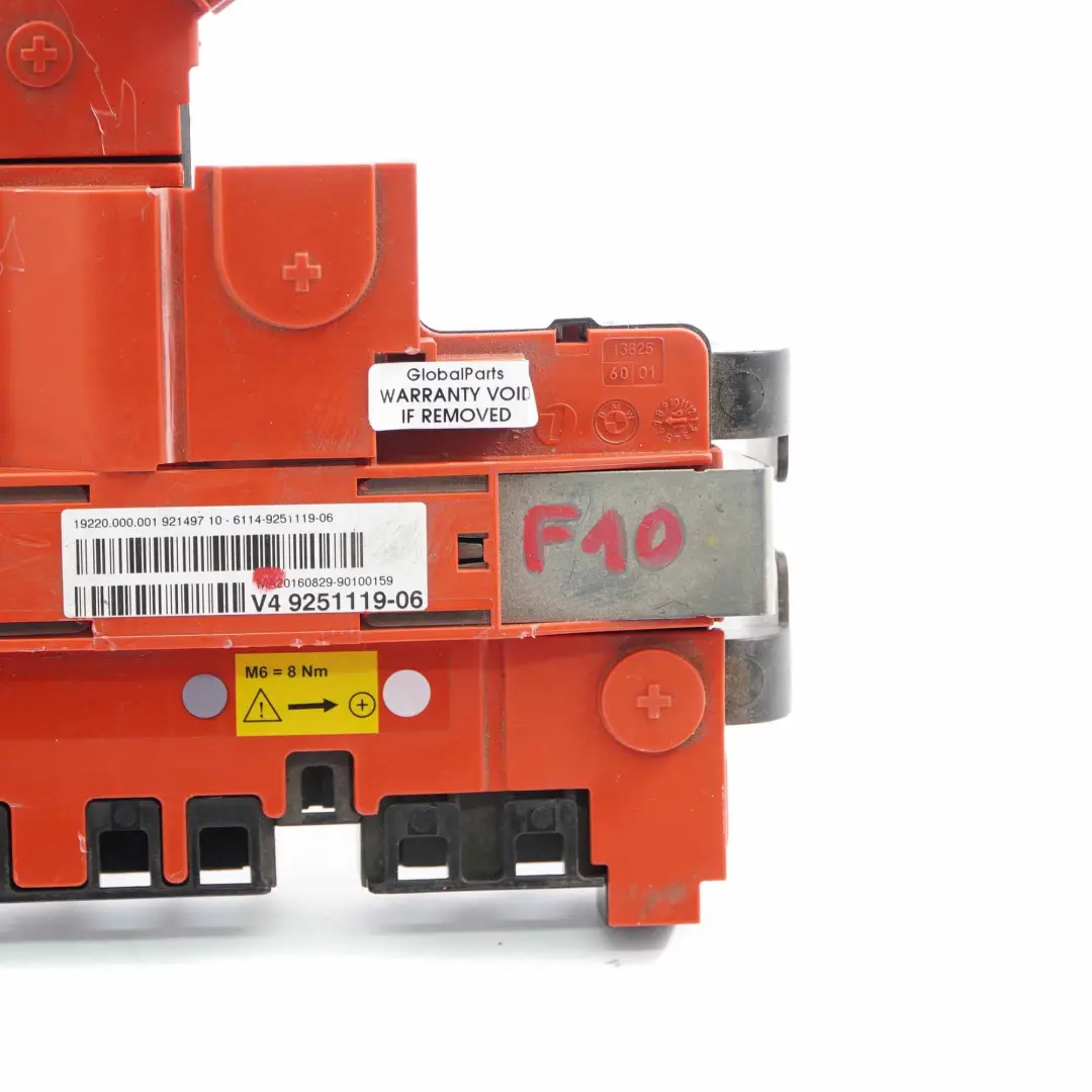 Distribution Box BMW F10 F11 Positive Battery Fuse Power Module B Rear to with Part number 9251119 Distribution Box BMW F10 F11 Positive Battery Fuse Power Module B Rear - SKU 9251119 - Part number 9251119