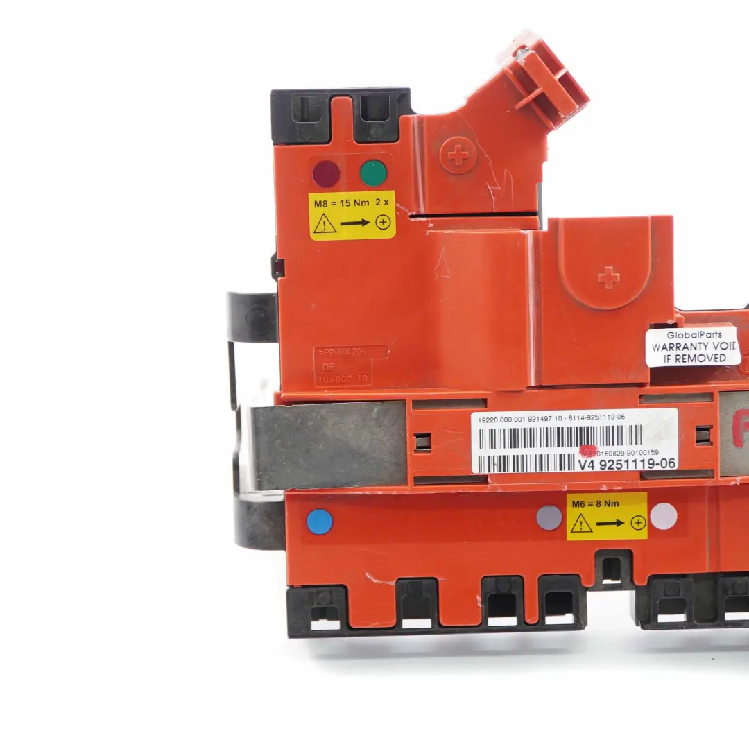 Boîte distribution BMW F10 F11 Fusible positif batterie Module Arrière pour à propos du numéro de pièce 9251119 Boîte distribution BMW F10 F11 Fusible positif batterie Module Arrière - SKU 9251119 - Numéro de pièce 9251119