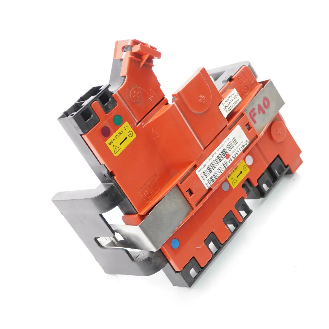Boîte distribution BMW F10 F11 Fusible positif batterie Module Arrière pour à propos du numéro de pièce 9251119 Boîte distribution BMW F10 F11 Fusible positif batterie Module Arrière - SKU 9251119 - Numéro de pièce 9251119