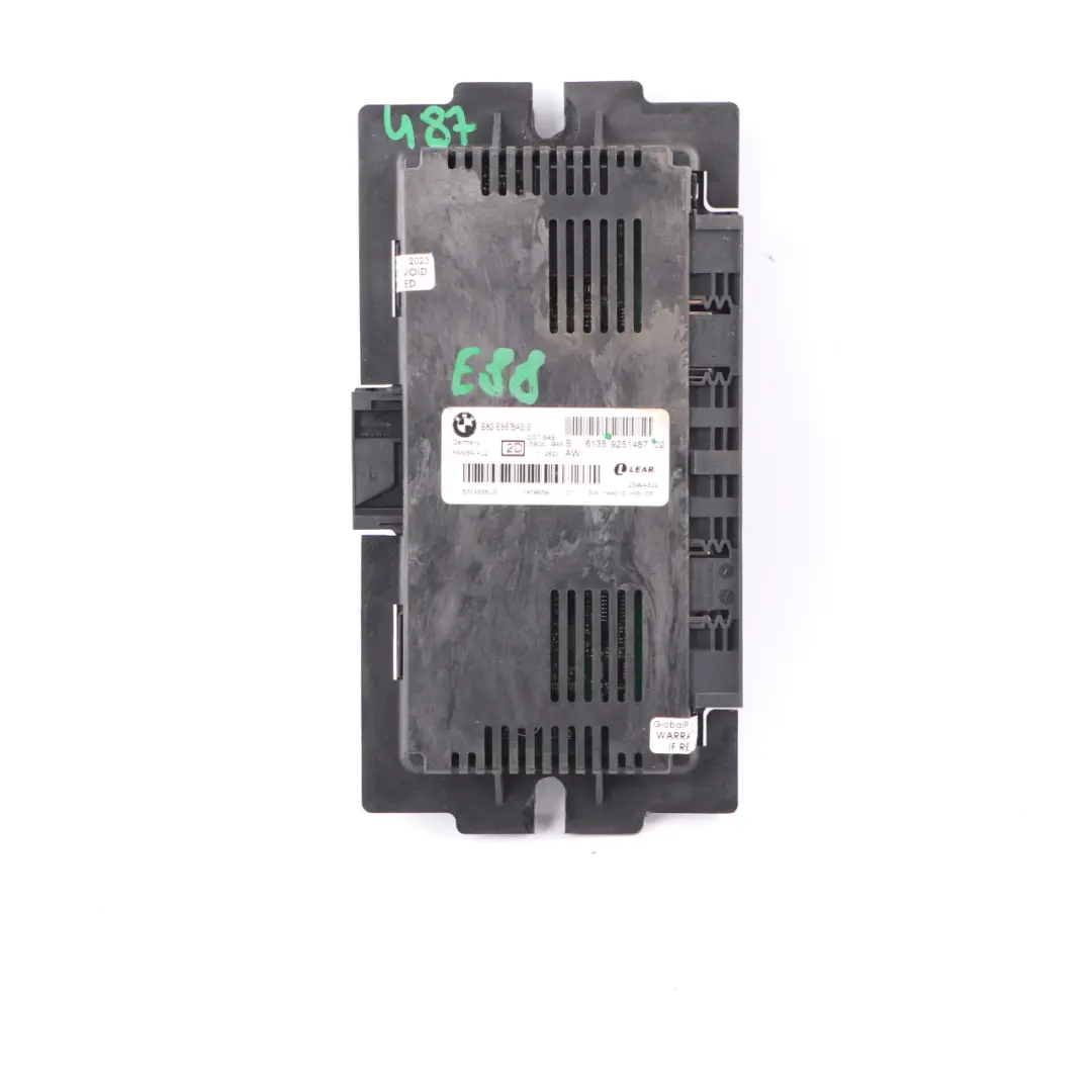 BMW E88 Cabrio Footwell Light Module Control Unit ECU BASIS PL2 FRM3R - SKU 9251487-1 - Part number 9251487