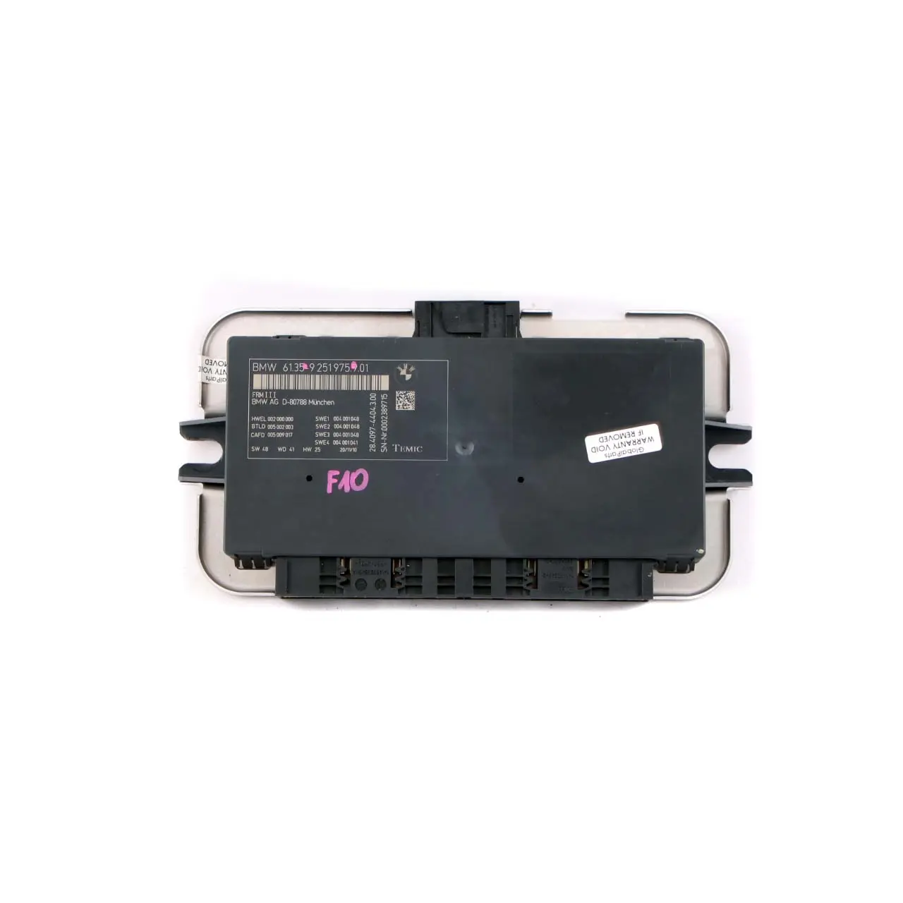 BMW F10 Light Control Footwell Module ECU Unit FRM3 9251975