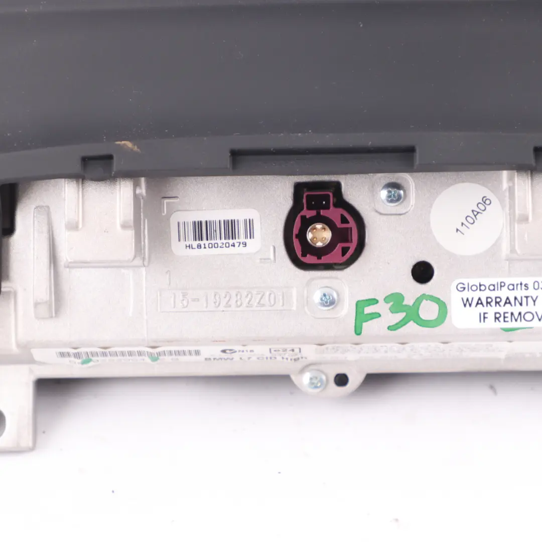 Display Central Information Screen 8,8" Navigation Professional to BMW F30 with Part number 9252004 BMW F30 Display Central Information Screen 8,8" Navigation Professional - SKU 9252004 - Part number 9252004