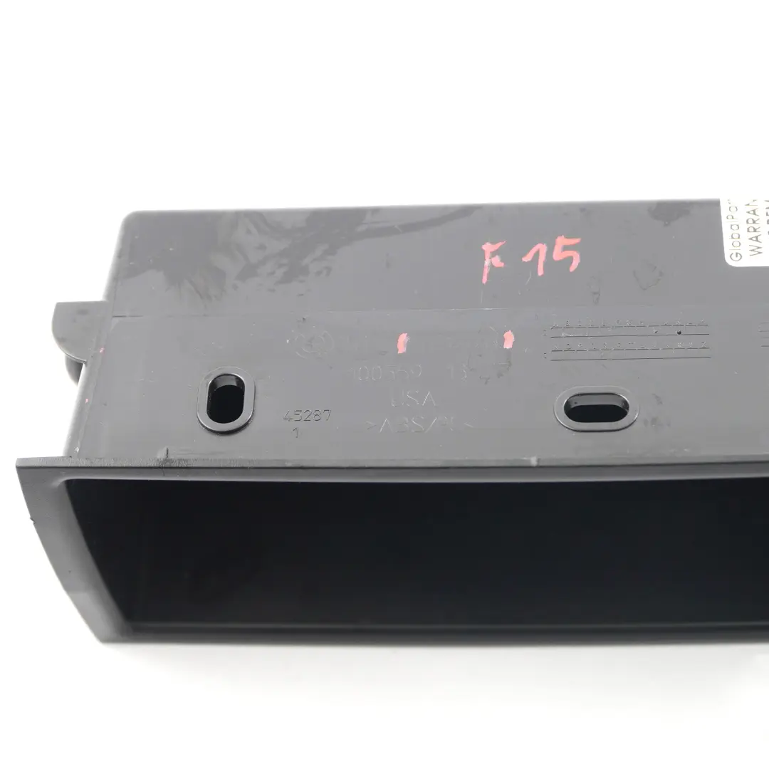BMW F15 F16 Schowek Tylnej Konsoli Środkowej Czarny - SKU 9252011 - Numer Części 9252011