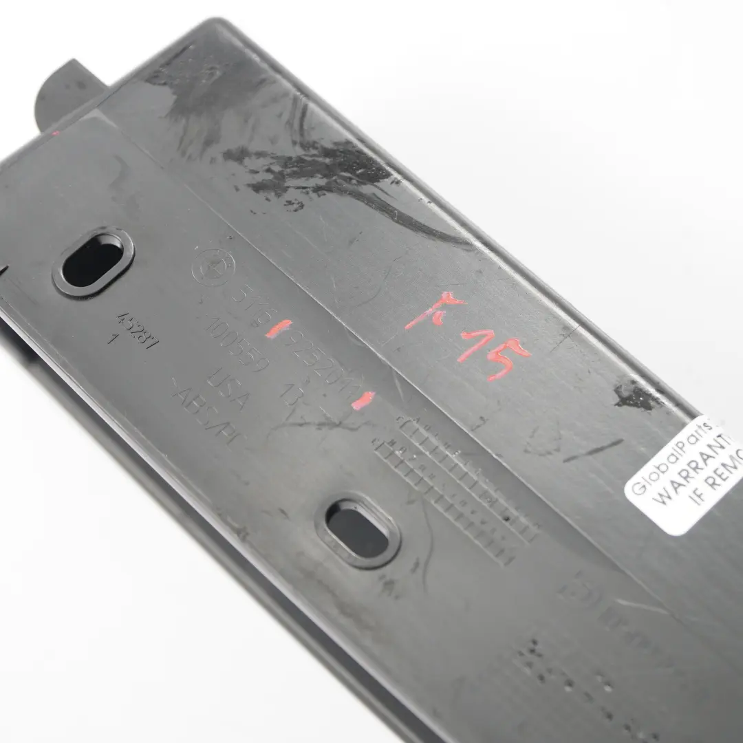  Storage Compartment BMW X5 F15 F16 Rear Centre Console Trim Tray Black - SKU 9252011 - Part number 9252011